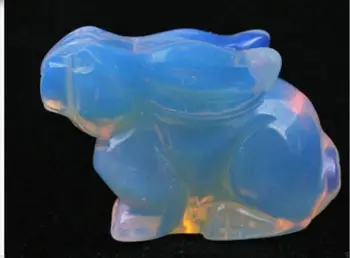 

Elaborate Interesting Moonstone Hand Carved Rabbit statue