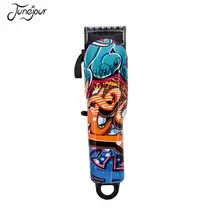 JUNEJOUR граффити профессиональная машинка для стрижки волос USB перезаряжаемая Регулируемая машинка для стрижки волос триммер для мужчин Инструменты для укладки