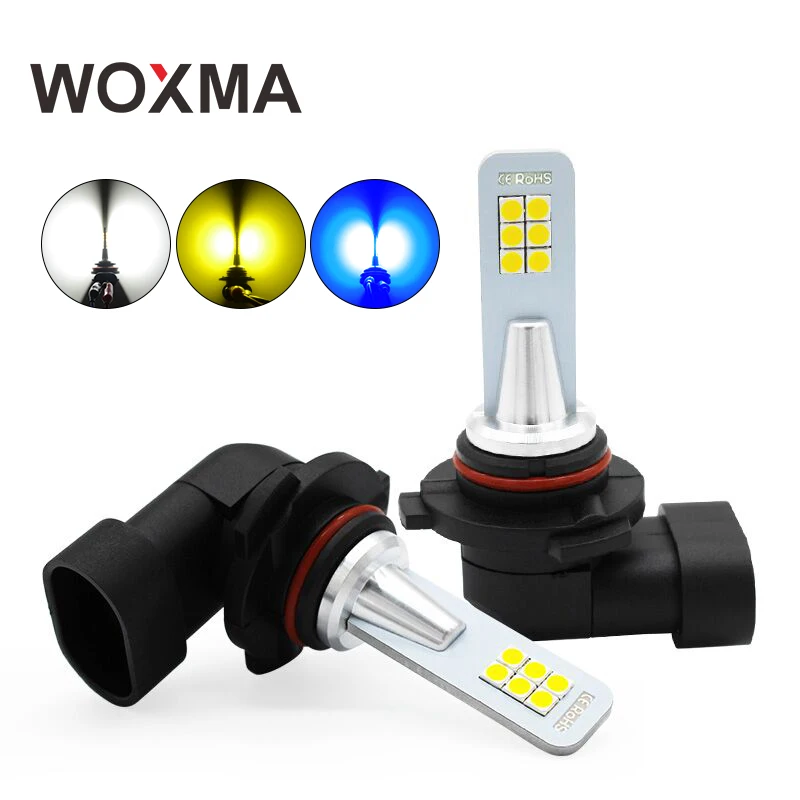 

WOXMA H3 Car LED Light H11 Bulb PSX26W Motorcycle 12V H16(JP) H8 H9 Auto Lamp hb4 9006 hb3 9005 H10 6000K White for Car styling