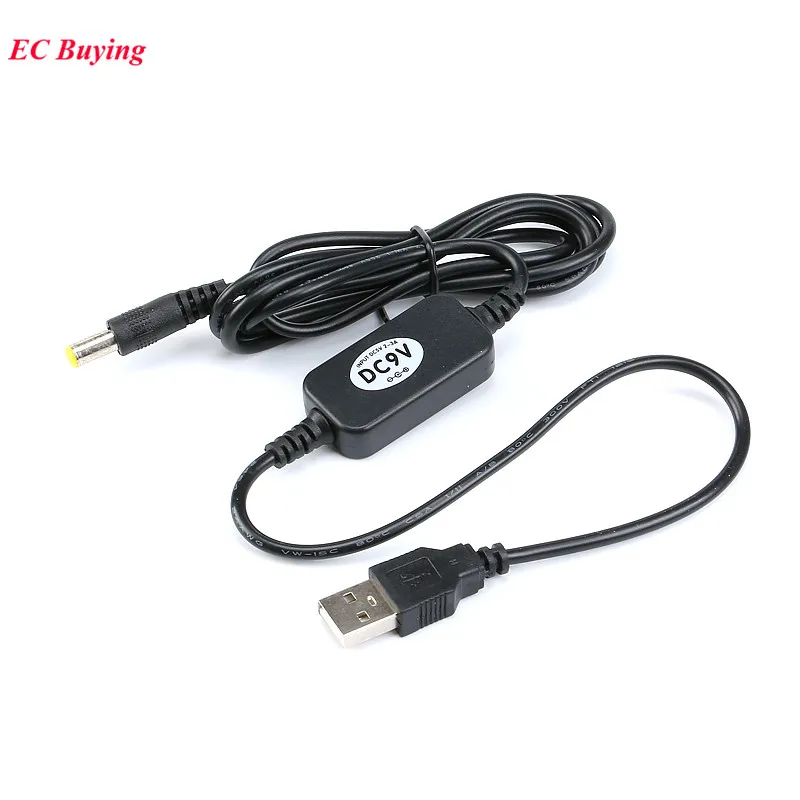

USB DC 5V to DC 9V Step Up Cable Module USB Power Boost Line Step Up Module 5V to 9V Converter Cable 8W 5.5*2.1mm Plug