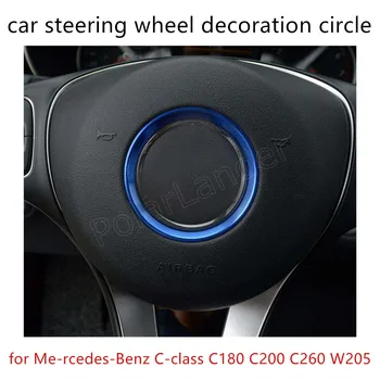 

good quality Car Steering Wheel Circle Covers Trim Interior Decoration for Me-rcedes-B-enz C-class C180 C200 C260 W205