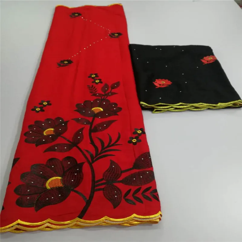 

High Quality African Lace Fabric Embroidered Latest Cotton Swiss Lace Fabric African Voile Lace Fabric For Party Dress HA205-2