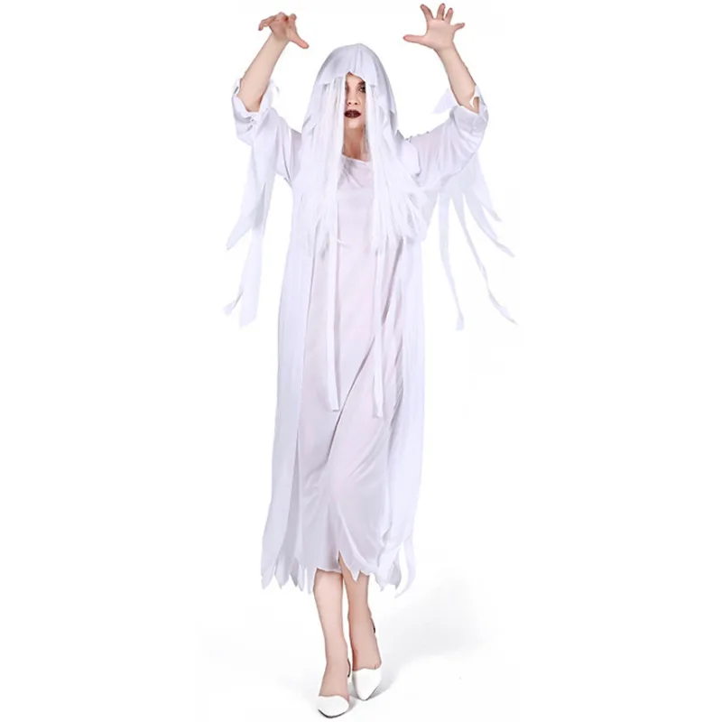 Страшные костюмы на Хэллоуин для женщин зомби призрак невесты косплей платье ужас Труп невесты Скелет Вампира День мертвых костюм