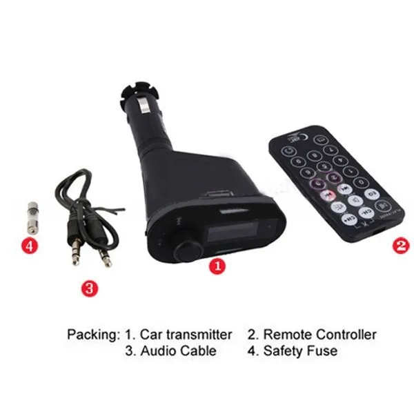 Red-Remote-Car-Kit-MP3-Player-Wireless-FM-Transmitter-Modulator-USB-SD-MMC-LCD-remote-control (5)