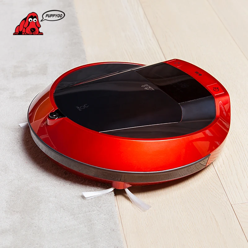 PUPPYOO Multifunctional Robotic Vacuum Cleaner Self-Charge Sweep Home Collector Suction LED Touch Screen Side Brushes V-M900R