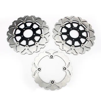 

BIKINGBOY Front Rear Brake Disks Discs Rotors For Suzuki DL 650 V-Strom 04-06 DL 1000 V-Strom 02 03 04 05 06 07 08 09 10 11 12