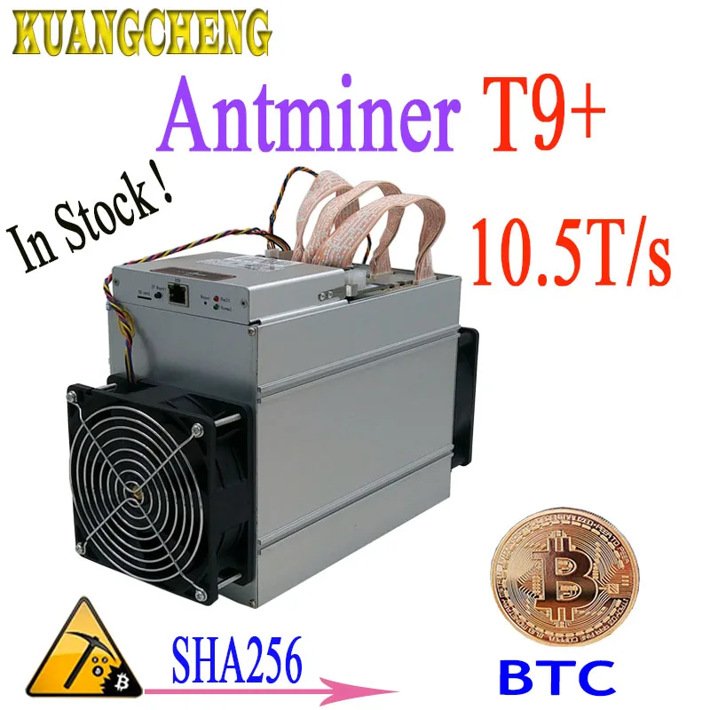 

BTC BCH Miner AntMiner T9+ 10.5T SHA256 Asic 16nm Without power . In stock! More economical than antminer S9 DR3 Z9mini M3 A9