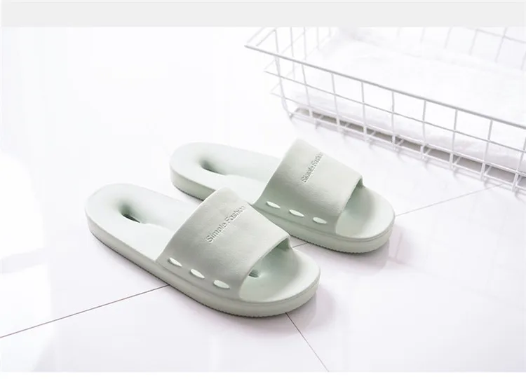 AoXunLong/летние шлепанцы для ванной; домашние шлепанцы на плоской подошве; мужские домашние тапочки; нескользящие дышащие сандалии; Мужские Пляжные шлепанцы для улицы