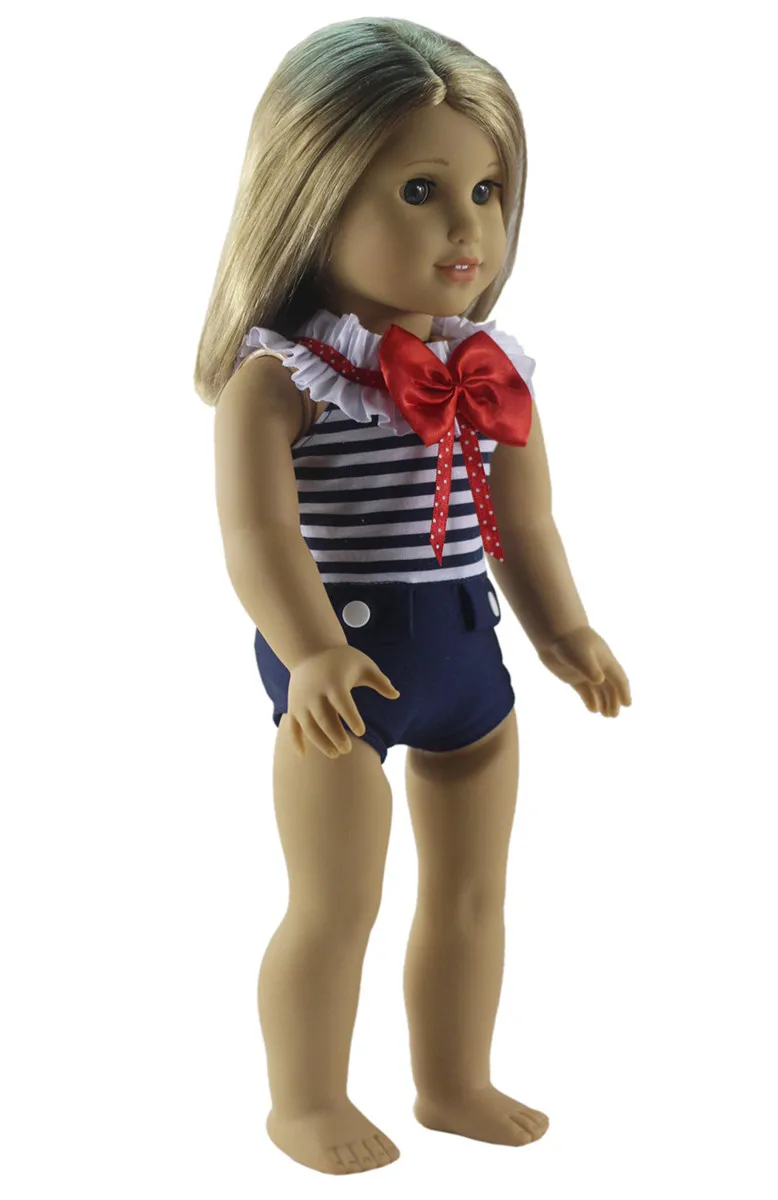 Горячая 1 шт. купальник Кукла Одежда для 18 дюймов американская кукла Битти кукла ручной работы Милая Студенческая одежда X90