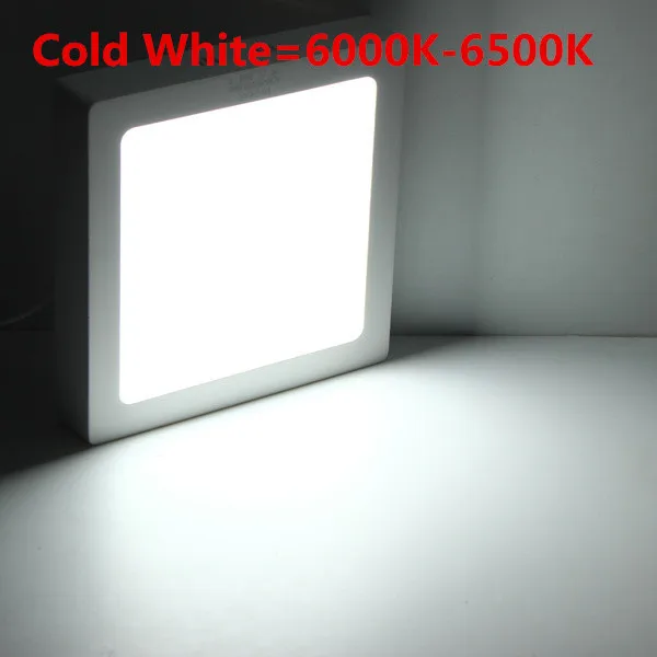 9 Вт 15 Вт 25 Вт светодиодный потолочный светильник с панелью, светодиодный светильник, AC85-265V, теплый белый, натуральный белый, холодный белый Светодиодный светильник для помещений - Испускаемый цвет: Холодный белый