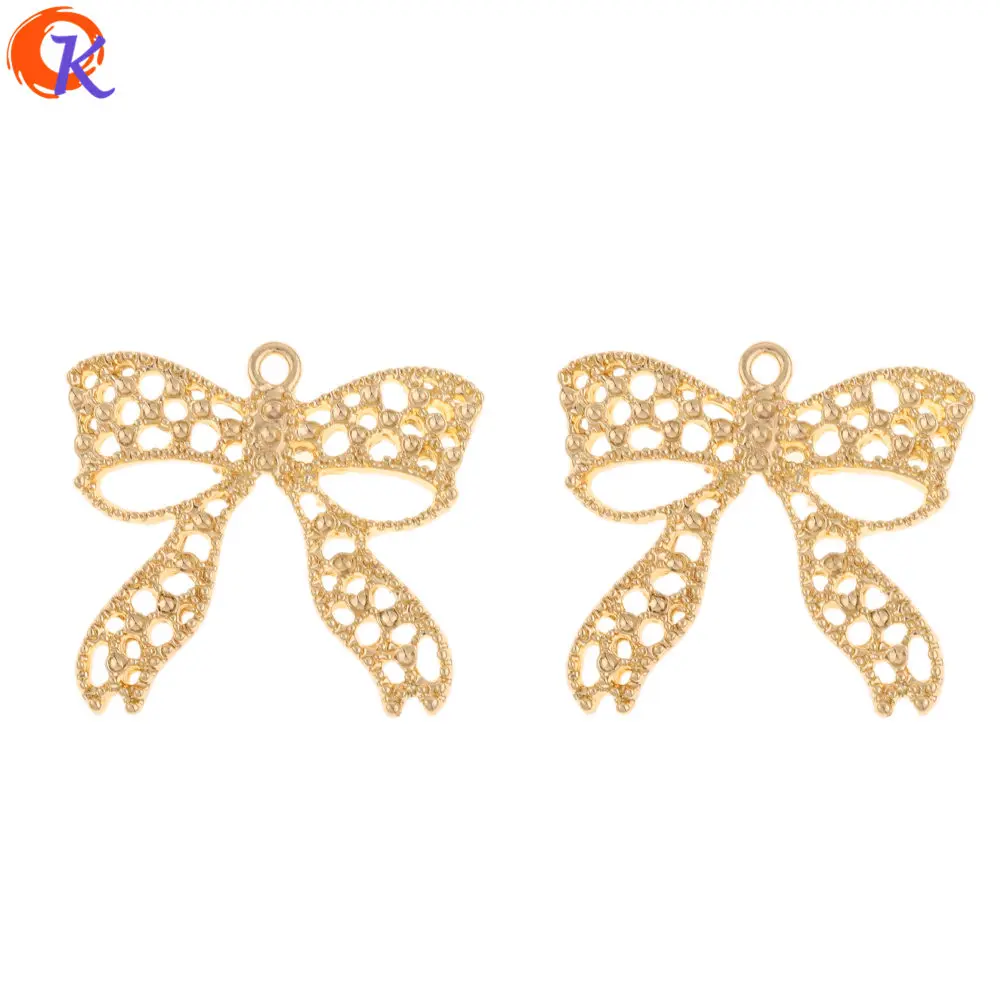 

Cordial Design 50Pcs 29*32MM Jewelry Accessories/Charms/Bowknot Shape/DIY Earrings Making/Hand Made/Jewelry Findings Components