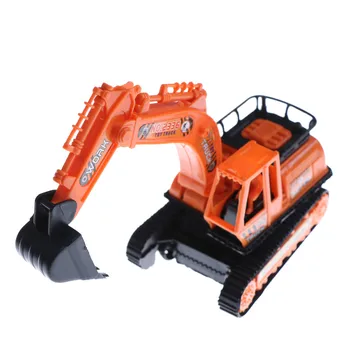 

1Pcs Big Size Plastic Excavator Model High Simulation Orange Engineering Digging Machine Toys for Kids Children