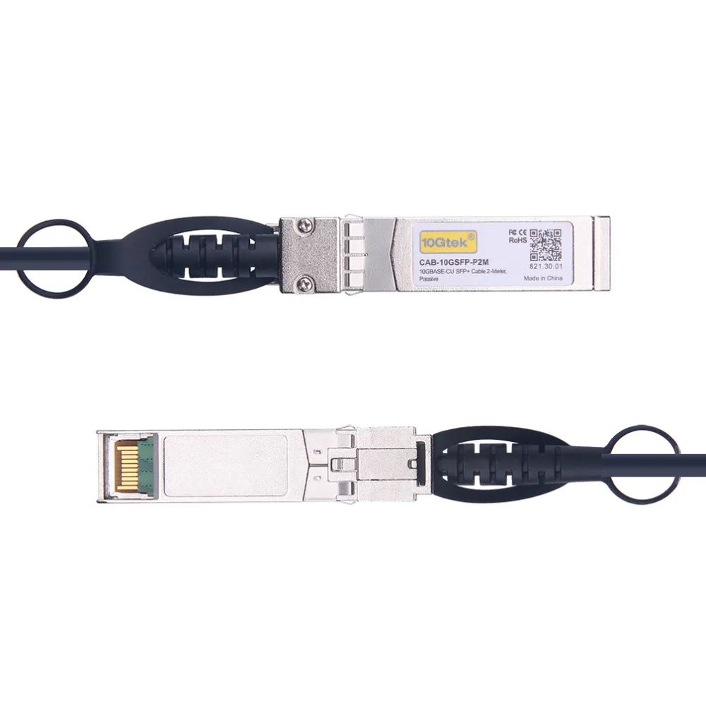 4 шт. SFP-H10GB-CU2M 10 г 2 м SFP+ кабель DAC 10GBASE-CU пассивный прямой прикрепить медный Twinax SFP кабель также для Ubiquiti Mikrotik