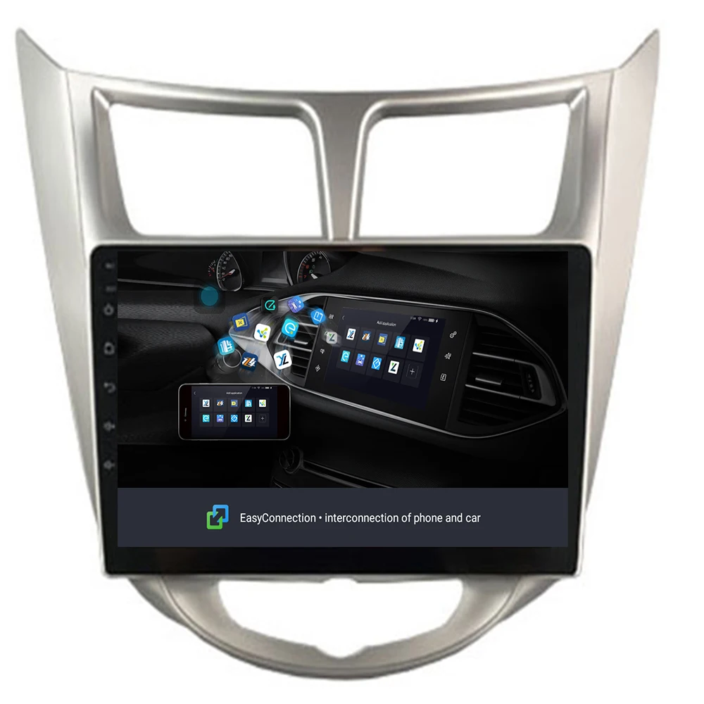 Excellent 16G/32G Rom+Glonass+Android 9.1 2 DIN Car DVD GPS for Hyundai Solaris 2011 2012 2014 2015 2016 radio video player wifi IPS 5