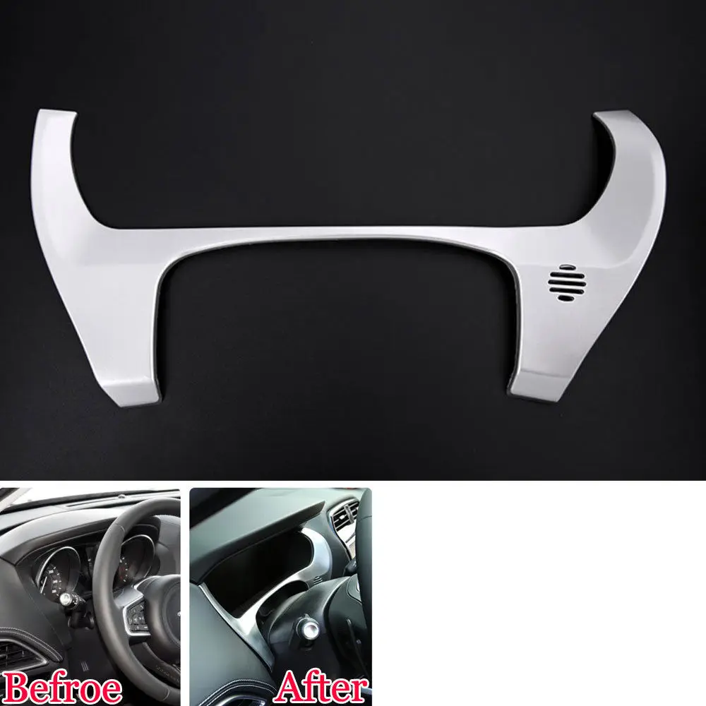 

1x Car Dashboard Instrument Box Cover Decoration Trim Styling Sticker ABS Fit For Jaguar F-Pace 2015 2016 Car decal accessary