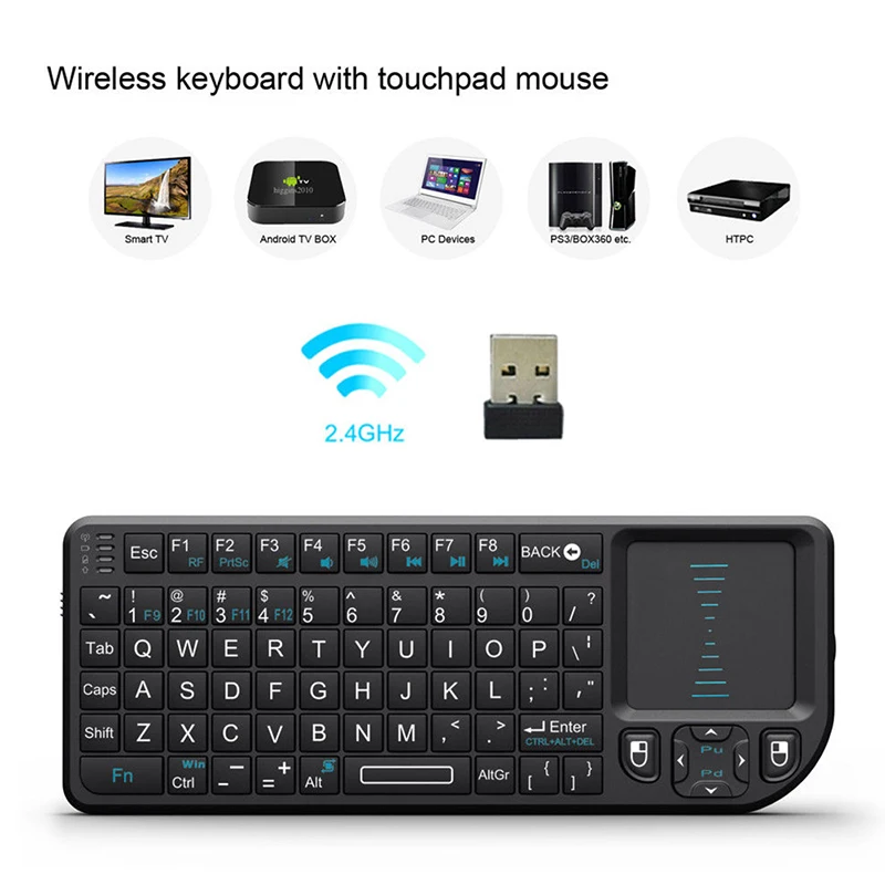 

1pcs Mini Wireless Keyboards Air Mouse 2.4G Handheld Touchpad For Gaming For Phone Smart Tv Box Android 2.4G Wireless Receiver