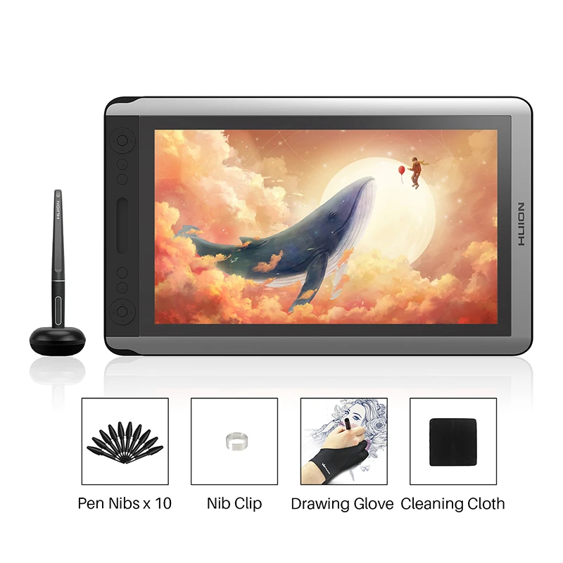 Huion Kamvas 16 Pen Display lápiz Digital Tablet Monitor gráficos dibujo Monitor Tilt función versi