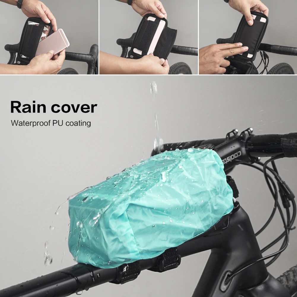 Discount Mountain Bike Front Tube Bag Front Beam Mobile Phone Touch Screen Bag Waterproof Multi-function Bicycle Handle Bag 13 Discount Mountain Bike Front Tube Bag Front Beam Mobile Phone Touch Screen Bag Waterproof Multi-function Bicycle Handle Bag 13
