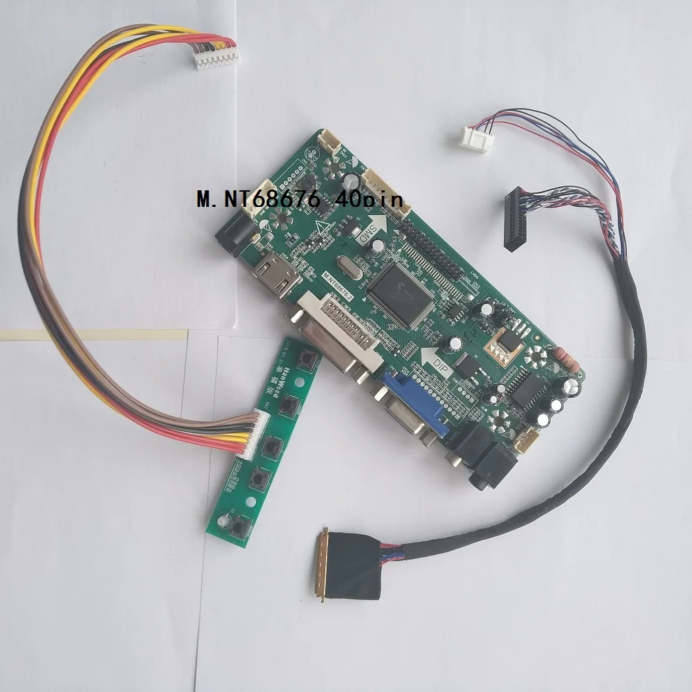Драйвер для самостоятельной сборки плата контроллера для LP156WF4-SLB1 1920 × 1080 lcd 15," панель экрана M. NT68676 светодиодный HDMI DVI DIY VGA Аудио 40pin