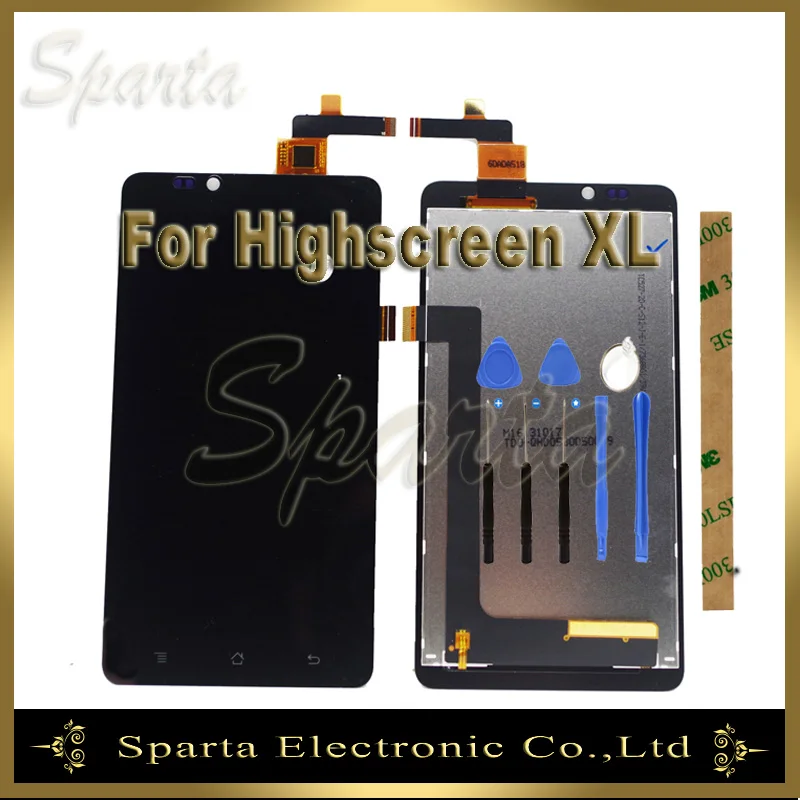 

Touch Panel with Lcd Display For Highscreen Omega Prime XL LCD Display Screen Assembly+Tools+3M Sticker