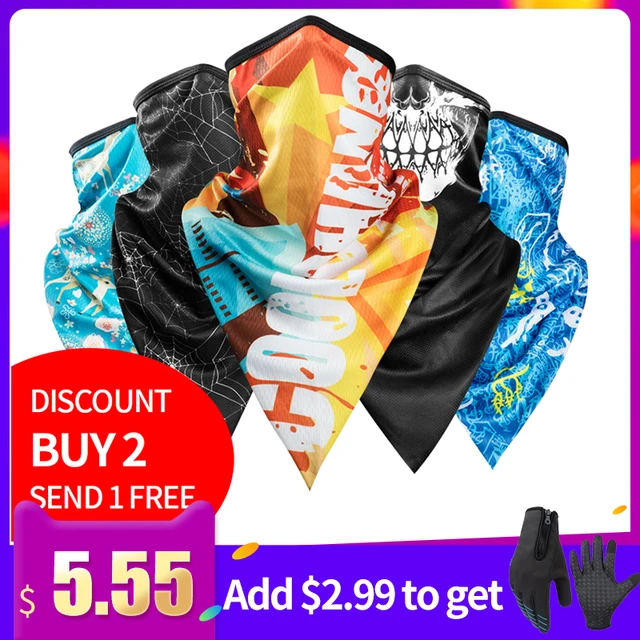 Best Offers CoolChange Cycling Bandana Summer Outdoor Sports Scarf Bike Triangle Headwear Ride Neck Mask Bicycle Headband Scarf Equipment