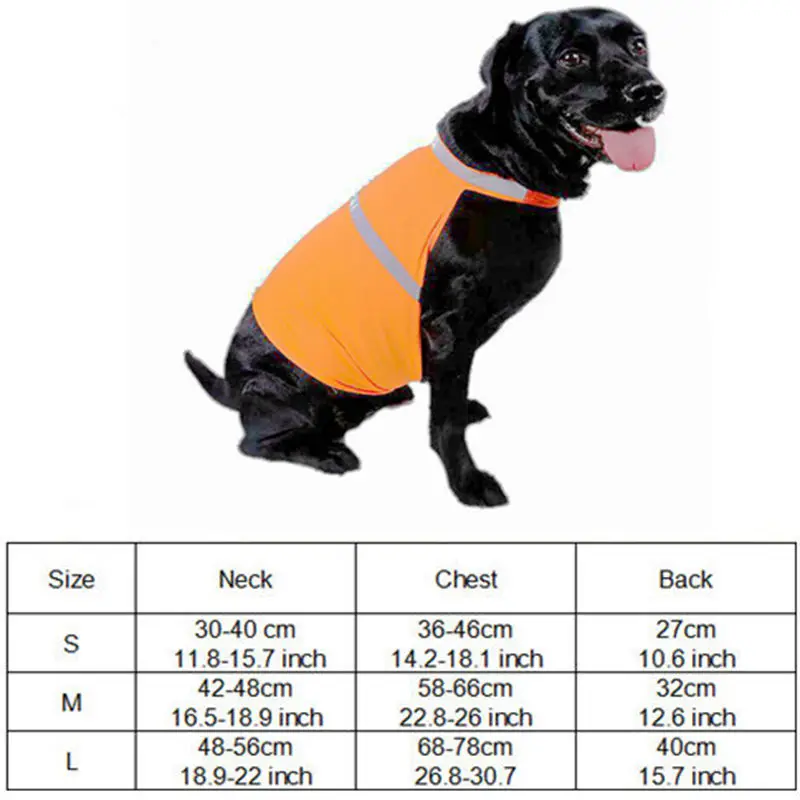 Светоотражающий Жилет для больших жилетки для собак, одежда для маленьких домашних животных, Светоотражающий Жилет для собак