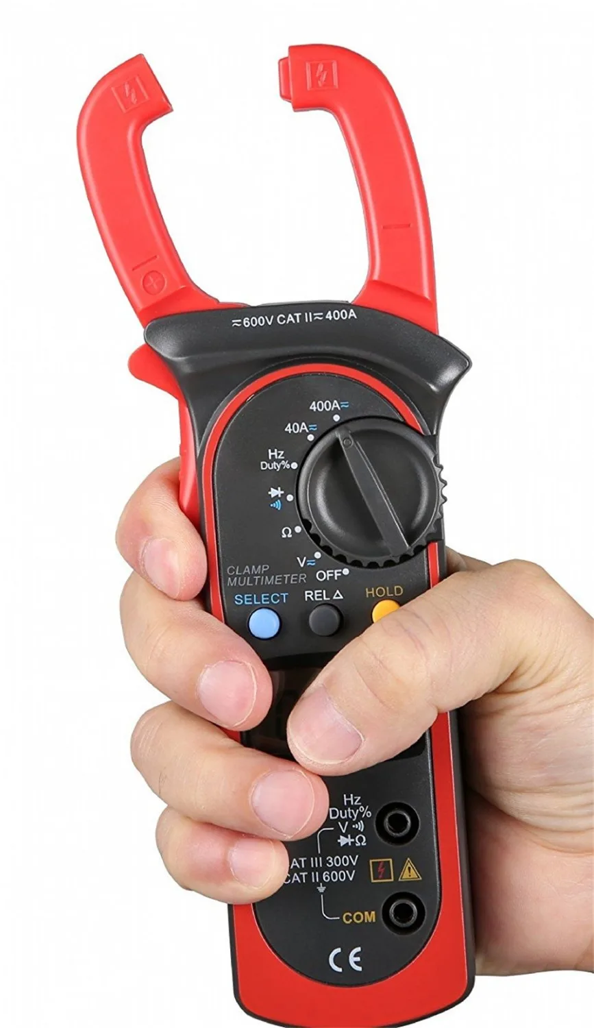 

UNI-T UT203 3999 Count 40A to 400A AC/DC Current Digital Clamp Meter with Voltage Resistance Frequency Test