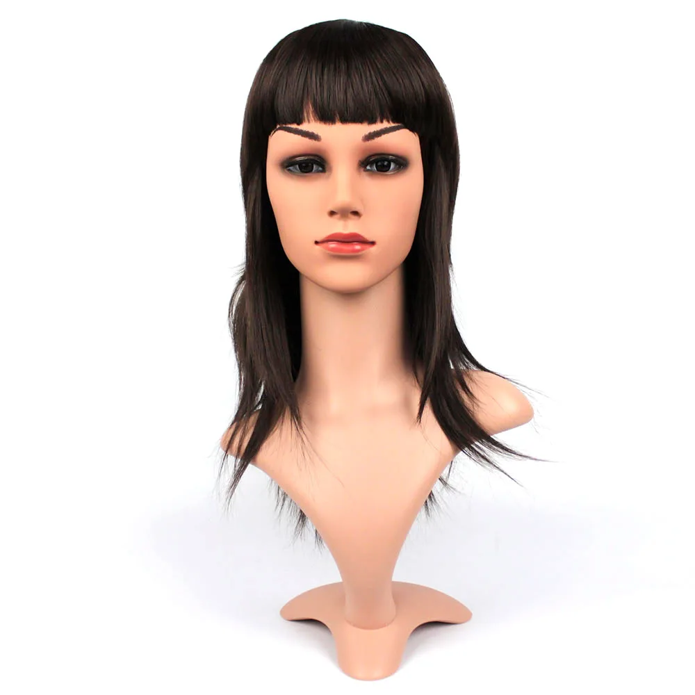 Realistic PE Female Mannequin Dummy Head With Hair ,Manikin Heads For