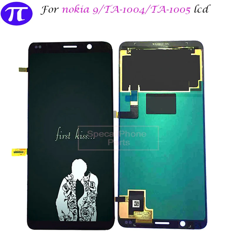 

100% test For Nokia 9 LCD Display Touch Screen Digitizer TA-1004 TA-1005 For Nokia9 Nokia 9 LCD C9 Screen Replacement
