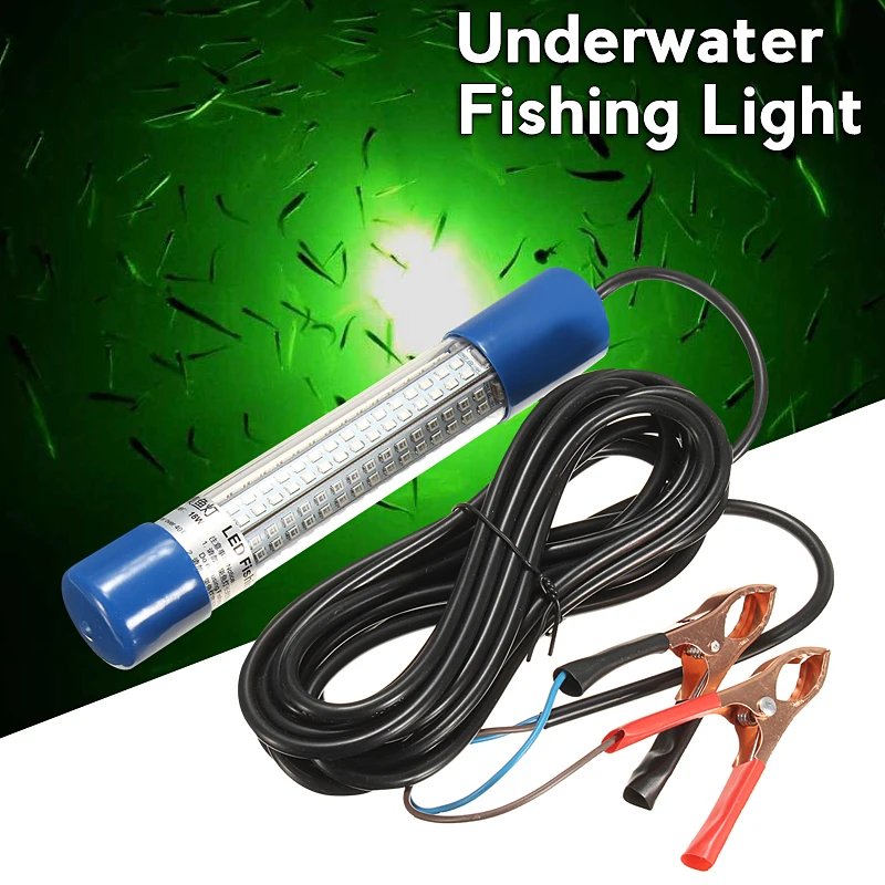 

Smuxi 8W Green LED Submersible Fishing Fish Attracting Light Bulb Tube Boat Night Light Squid Lamp Underwater Lighting DC12V~24V