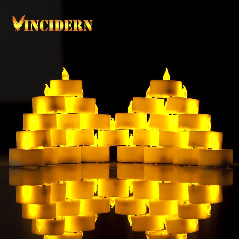 Christmas Led Candle Smokeless Flickering Battery Electronic Candles