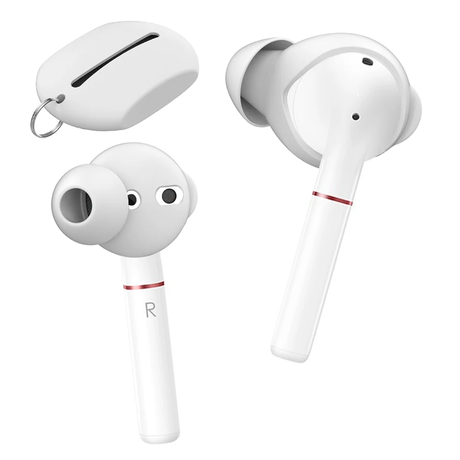 

3 Pairs Silicone Earbuds Cover Case for Apple Airpods Earphone Case Eartips Storage Box Pouch for Huawei Freebuds2/Flypods