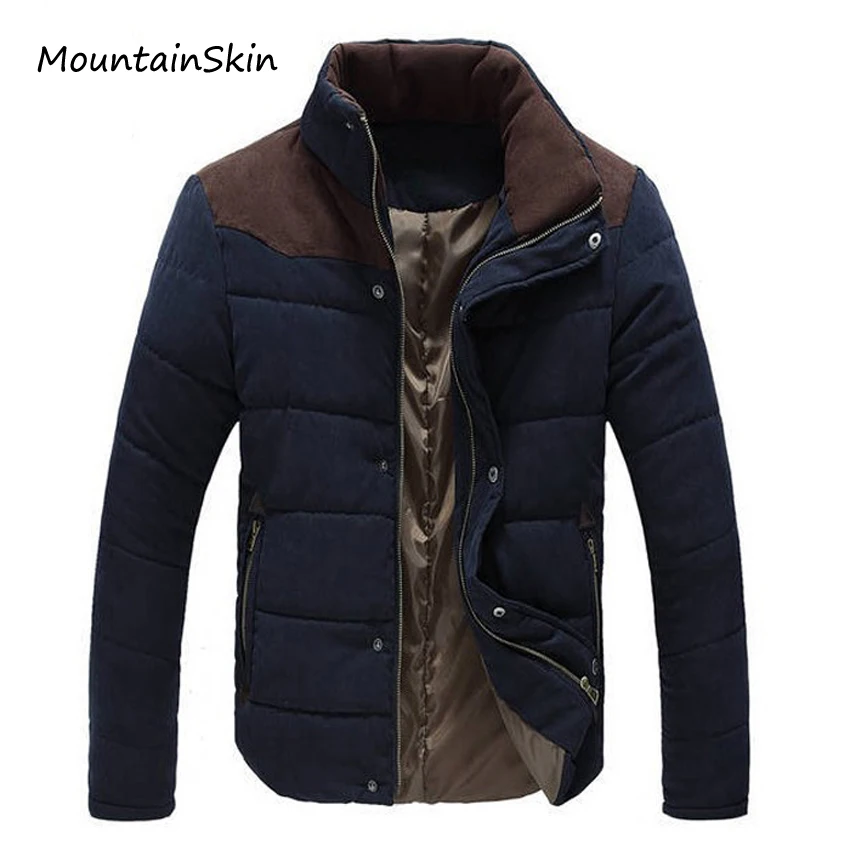 

Mountainskin 2017 New Winter Men's Jacket Warm Thick Men Parkas Fashion Thermal Solid Male Coats Casual Brand Clothing LA144