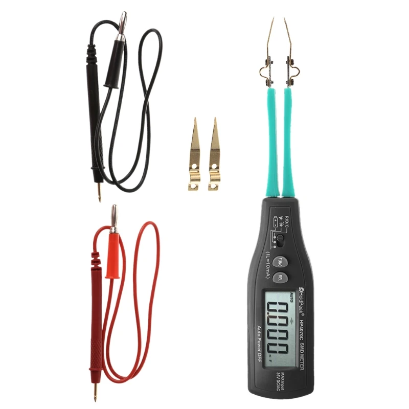 

Digital Smart Tweezers Clamp SMD Tester Resistance Capacitance Diode Meters New