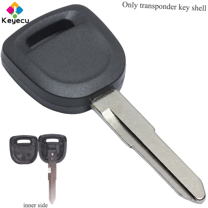 

KEYECU Replacement Ignitional Transponder Key Shell - Uncut Blade - FOB for Mazda 3 6 CX-7 CX-9 RX-8 MX-5 Miata Without Chip