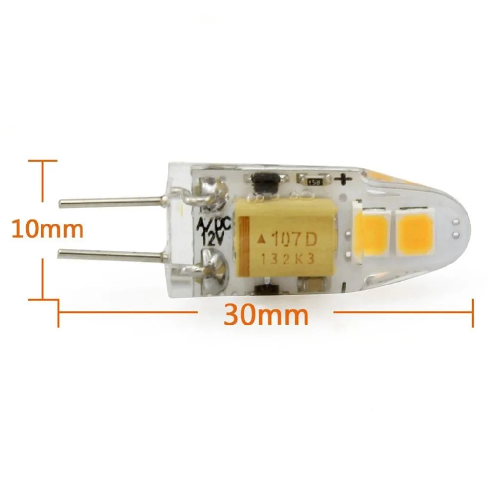 5 шт. YL светодиодный G4 постоянного/переменного тока 12В 1,5 Вт 3 Вт с регулируемой яркостью G4 2835 SMD 4 светодиодный S 12 Светодиодный кукурузная лампа светильник Точечный светильник с украшением в виде кристаллов для замены галогеновой светодиодный лампы