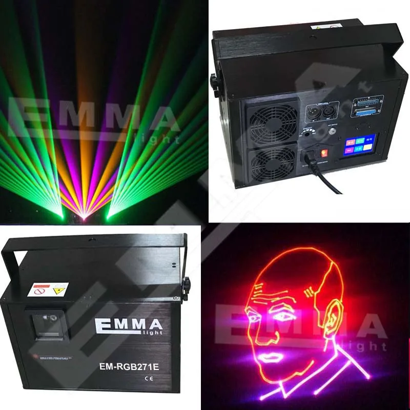 Мини 5 вт многоцветный свет Этапа лазерный луч rgb AC90V 220 В проектор партии