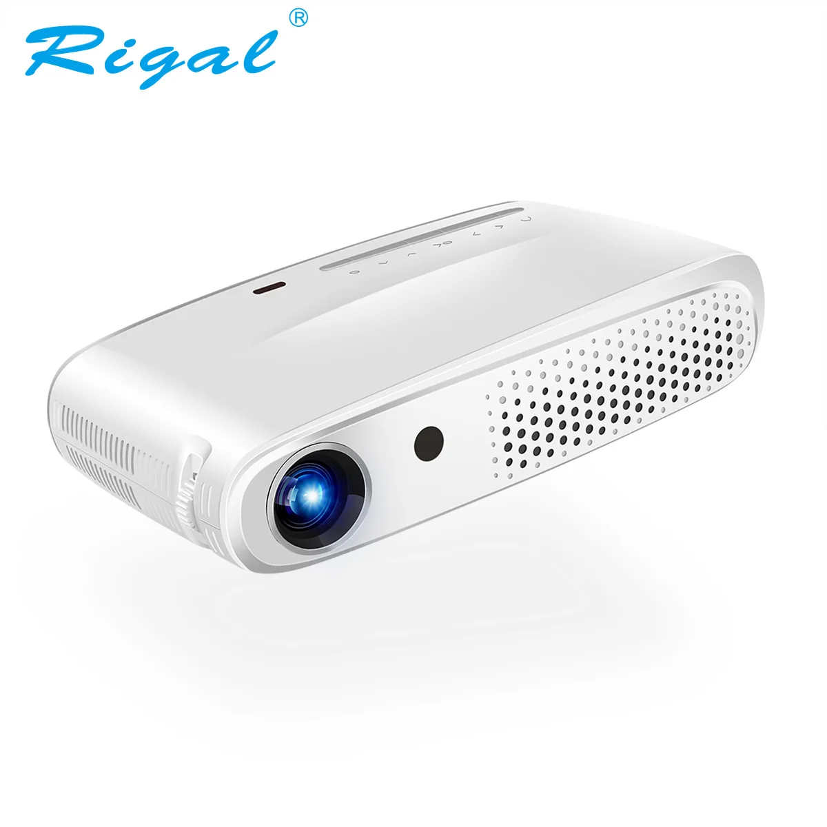 Rigal RD602 DLP Mini 3D Projector 600ANSI Lumens Android WiFi Projector Active Shutter 3D Full HD 1080P Business Home LED Beamer