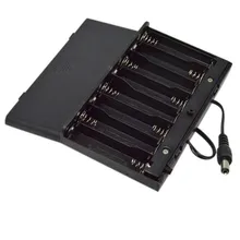 Diy 12 v 8 x aa bateria titular caso caixa com leads interruptor jul4 profissional preço de fábrica transporte da gota