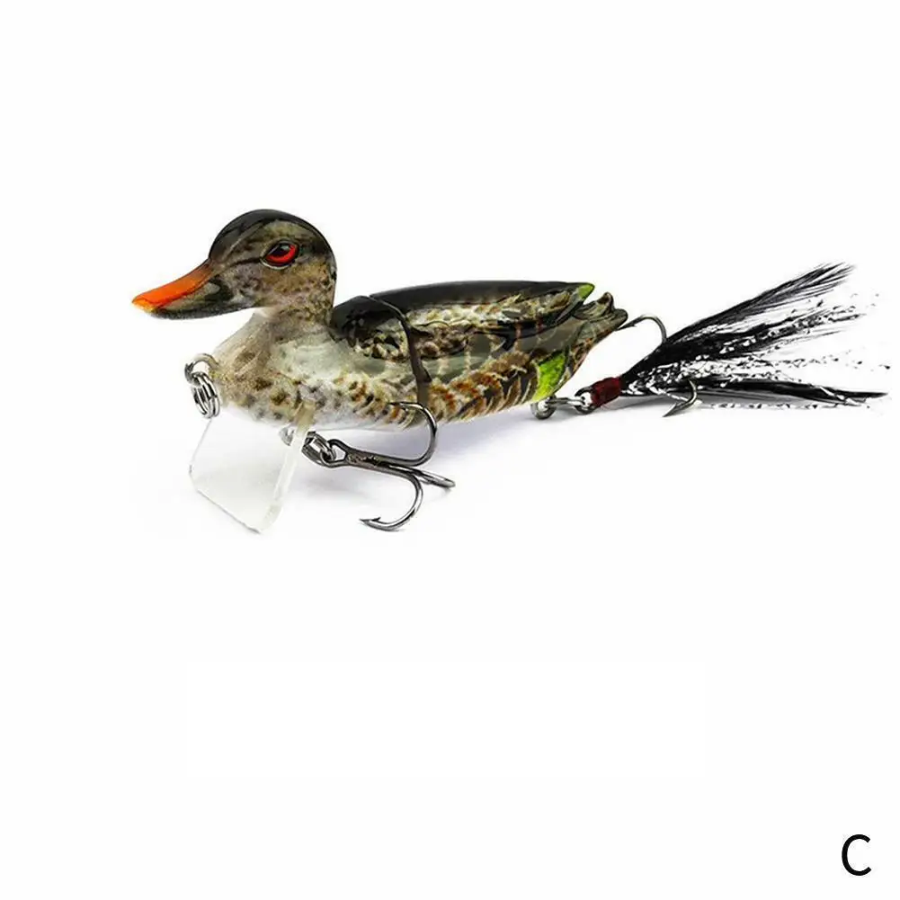 Hot 3D Suicide Floating Duck Bass Muskie Pike Fishing Lure Bait X5Y2 Accessories MCK99 - Цвет: 3