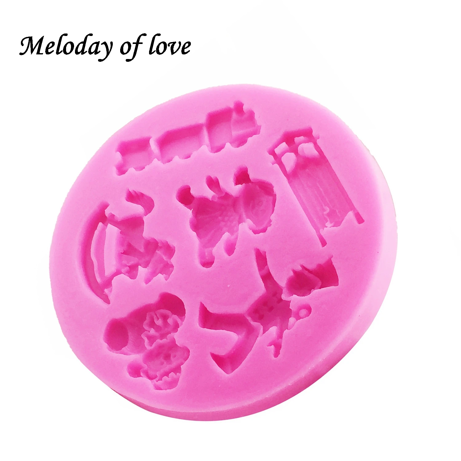 Силиконовая форма для детских игрушек в виде шлейфа|fondant silicone molds|silicone moldcake decorating