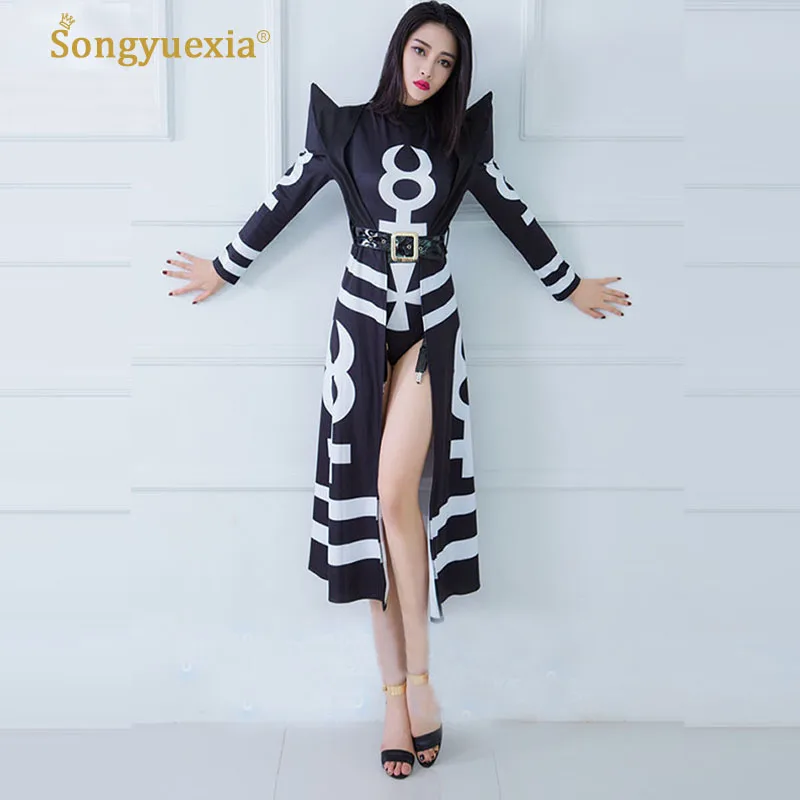 

2018 Songyuexia Women's Dance Costume Night Bar DJ Stage Clothing for Singers Sexy High-End Hip-Pop