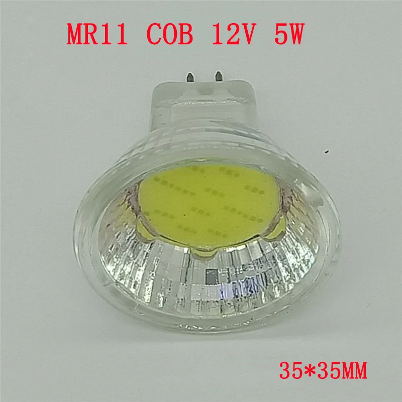 Супер яркий светодиодный мини светильник MR11 COB диаметр 35 мм 5 Вт 5730 SMD лампа AC/DC 12 В