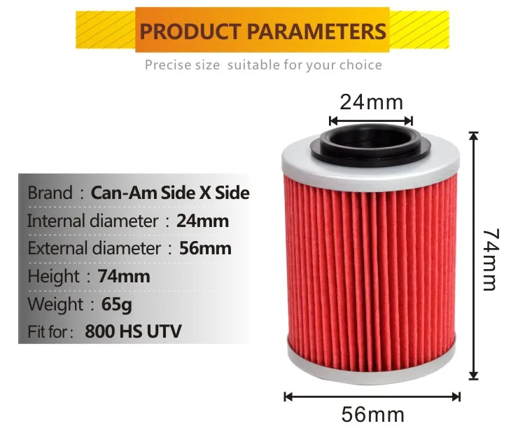 1 шт. 800cc мотоцикл лучшее качество двигатель бумага мазута фильтр для HISUN ATV 800 HS UTV