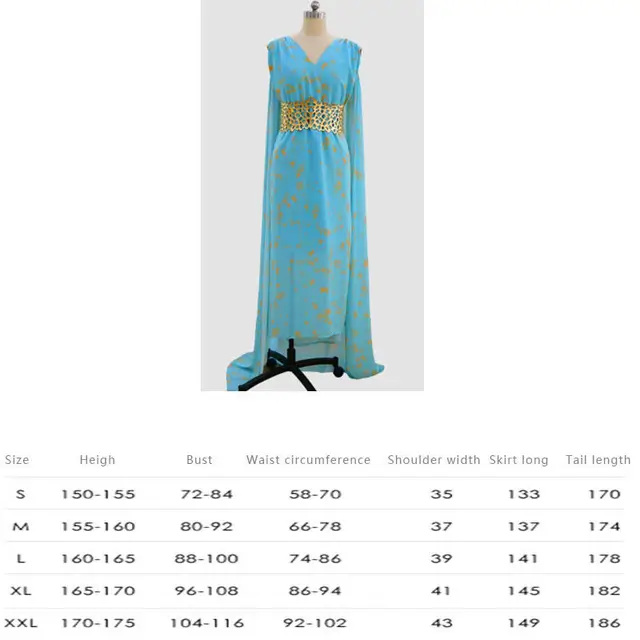 Game Of Thrones Cosplay Daenerys Targaryen Wedding Dress Costume