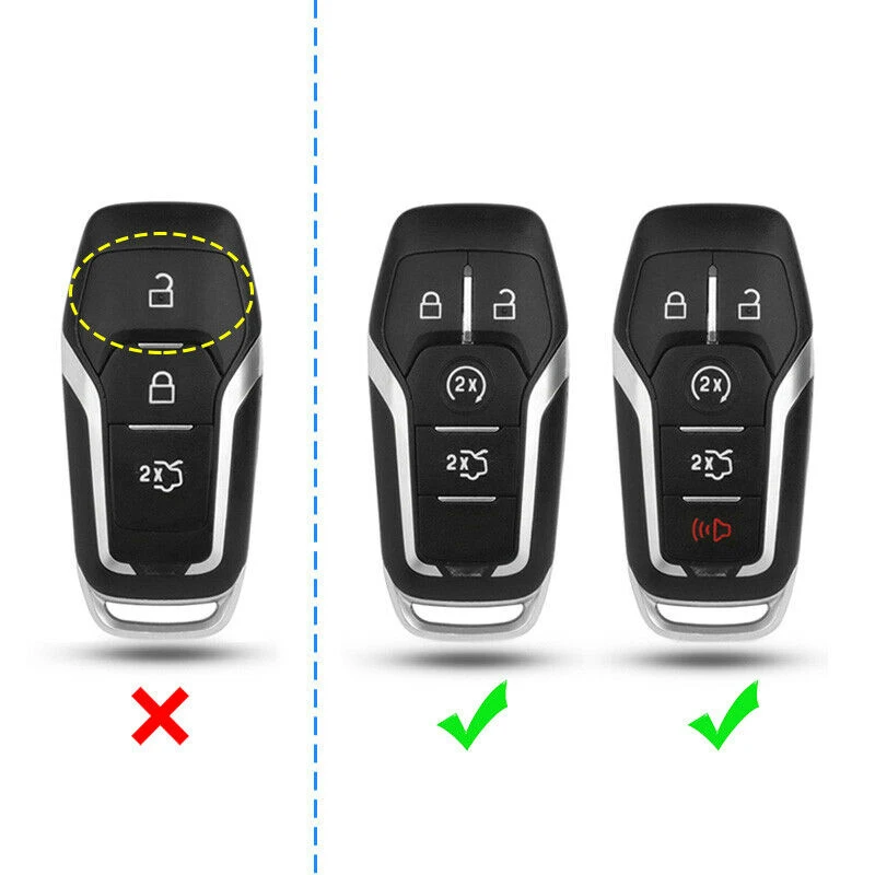 Чехол для ключей из углеродного волокна, чехол-держатель для Ford Fusion 2013-, сменные детали из АБС-пластика