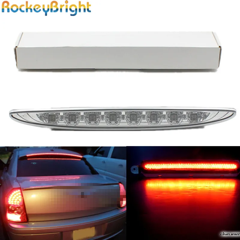 Rockeybright 1set Third brake led light For 2002 2006 MINI Cooper R50 R53 Clear Lens Red 8 LED