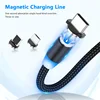 Suhach 1m 2m Magnetic Cable LED Micro usb Type C Magnetic usb Charging Cable For iPhone X 7 8 XS Max XR Huawei Samsung xiaomi LG ► Photo 2/6