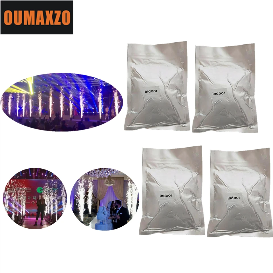 

4 Bags Smokeless Ti Powder 200g/bag Material For Wedding Digital Cold Spark Firework Machine