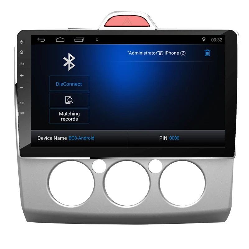 Best 2din Android 7.1/8.1 10.2" Car Multimedia Player Radio GPS Navigation for 2004 2005 2006 -2011 Ford Focus Exi MT with WIFI 4